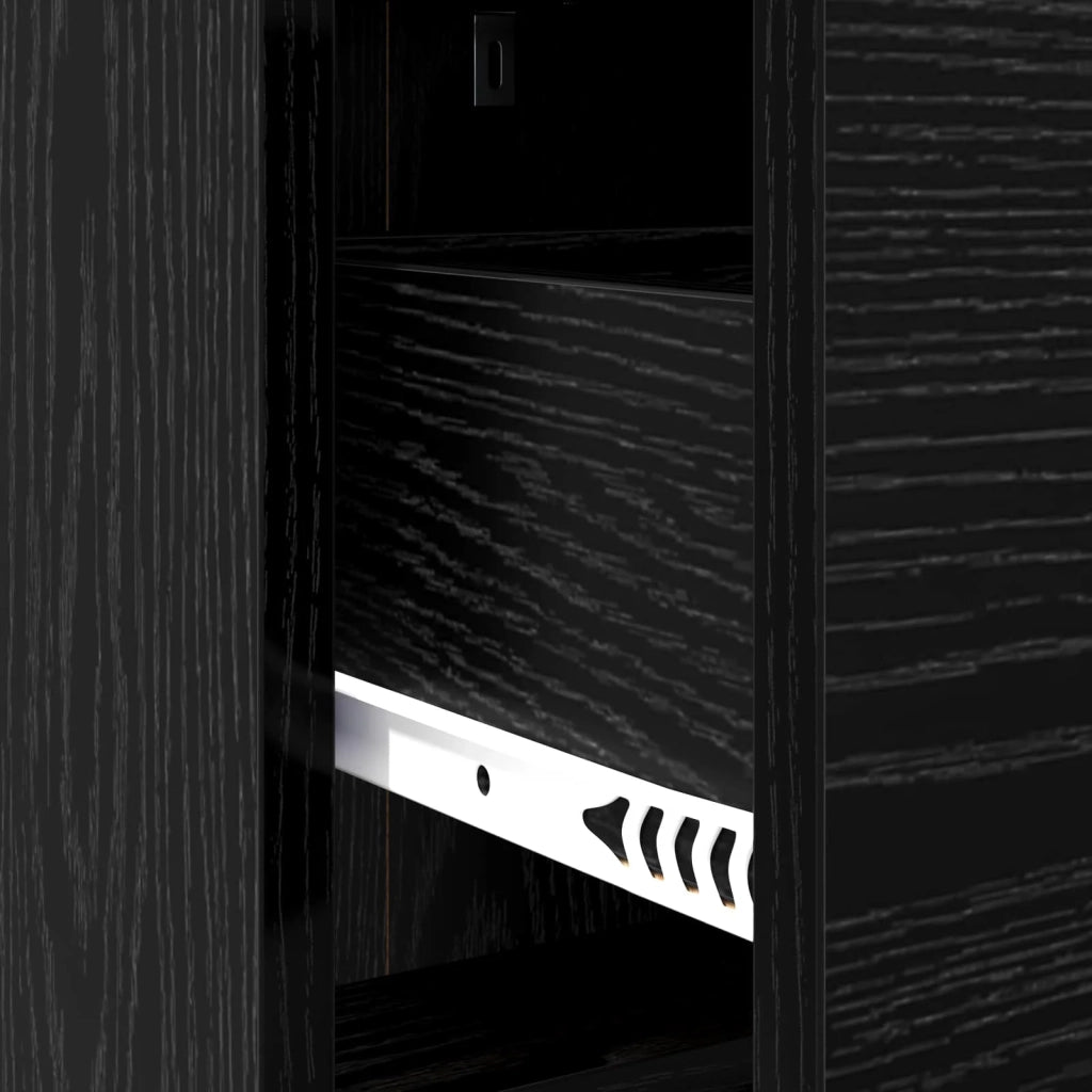 Comodini Rovere Nero 40 x 30 x 60 cm Legno ingegnerizzato 8010981