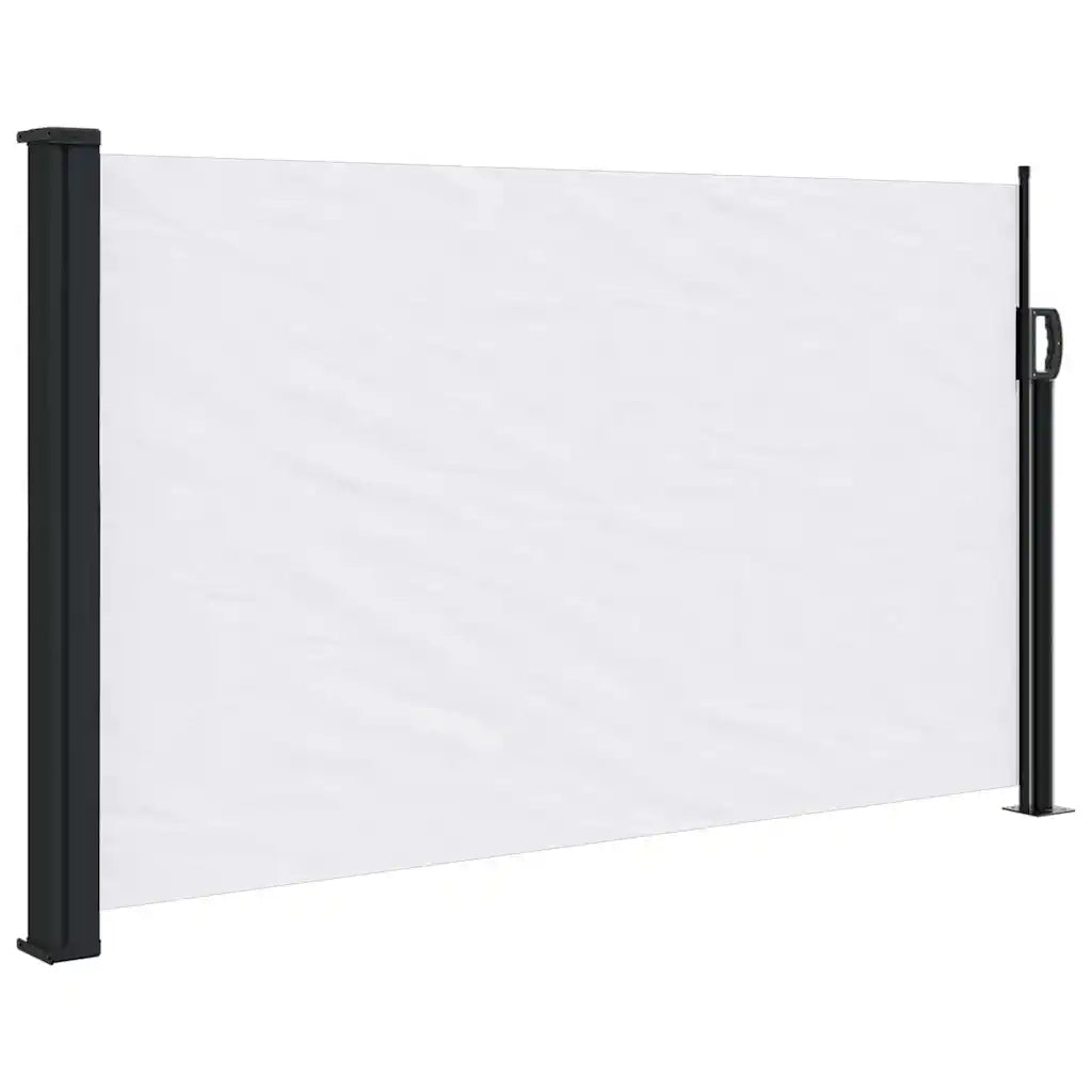 Tenda da Sole Laterale Retrattile-Tenda parasole per balcone per giardino Bianco 120x600 cm 263963