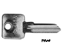 CHIAVI 5 SPINE GRANDI 00401- - 00401001 (DX tipo silca CS 17) - 10 pezzi CISA