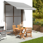 Tessuto di Ricambio per Tenda da Sole-Ricambio telo per tenda da sole Antracite e Bianco 3x2,5m
