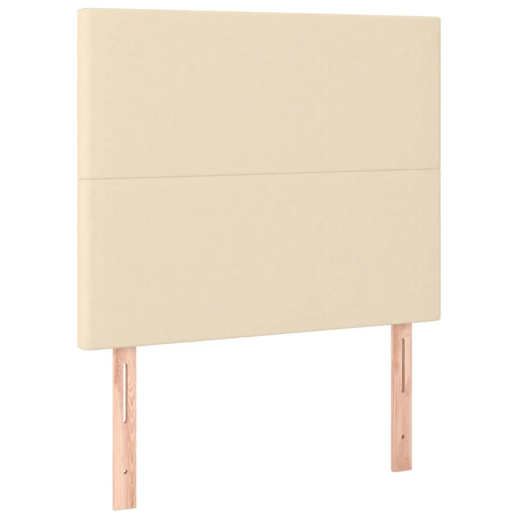 Giroletto a Molle con Materasso Crema 90x190 cm in Tessuto