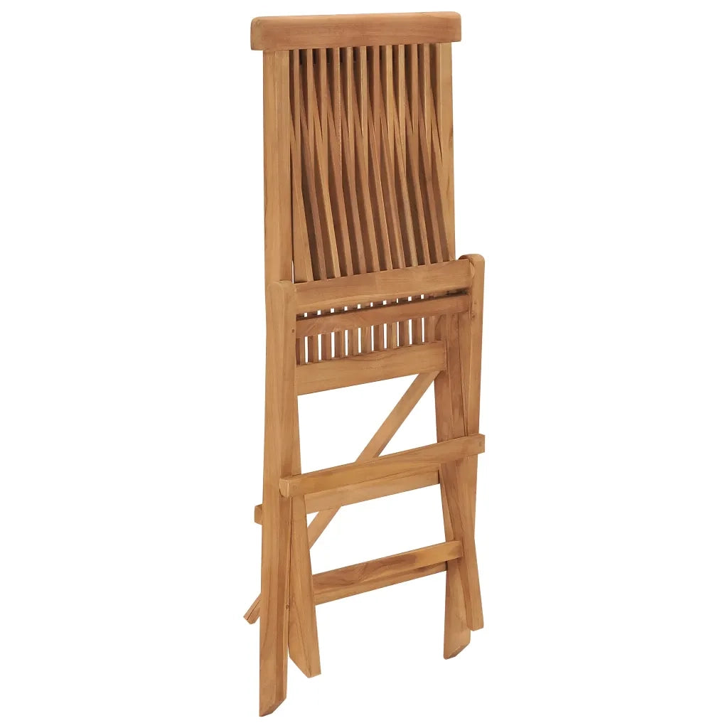 Sedie da Giardino Pieghevoli 8 pz in Legno Massello di Teak 3096592