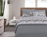 Completo Letto in Flanella Calda e Morbida Anti Pilling - Set Flanellato 3 Misure parure con Federe - Pecorelle grigio - 1 Piazza