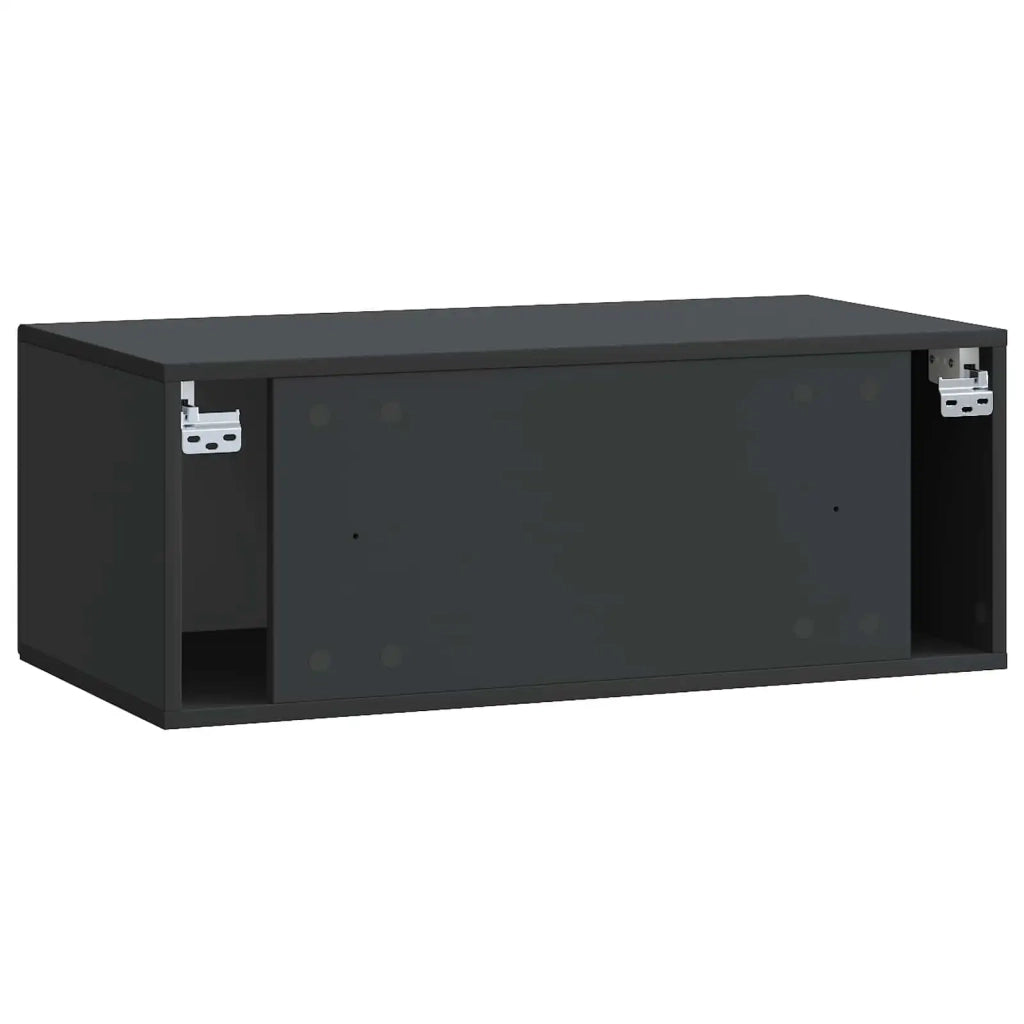 Mobile Porta TV da Muro Nero 78,5 x 41 x 30 cm