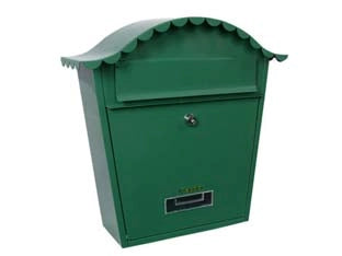 CASSETTA POSTALE PORTARIVISTE SAGOMATA PER ESTERNI VERDE  cm.36X13x36h.  colore verde    QUALITY