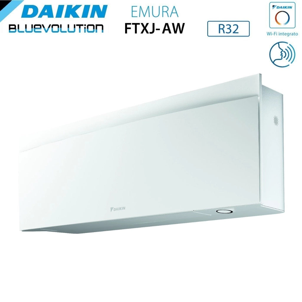Climatizzatore Condizionatore Daikin Bluevolution Quadri Split Inverter serie EMURA WHITE III 9+12+12+18 con 4MXM80N R-32 Wi-Fi Integrato 9000+12000+12000+18000 Colore Bianco - Garanzia Italiana