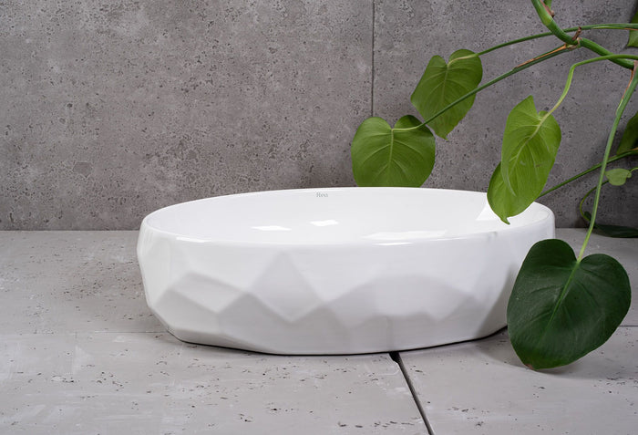 Lavabo Da Appoggio In Ceramica Rea Maya