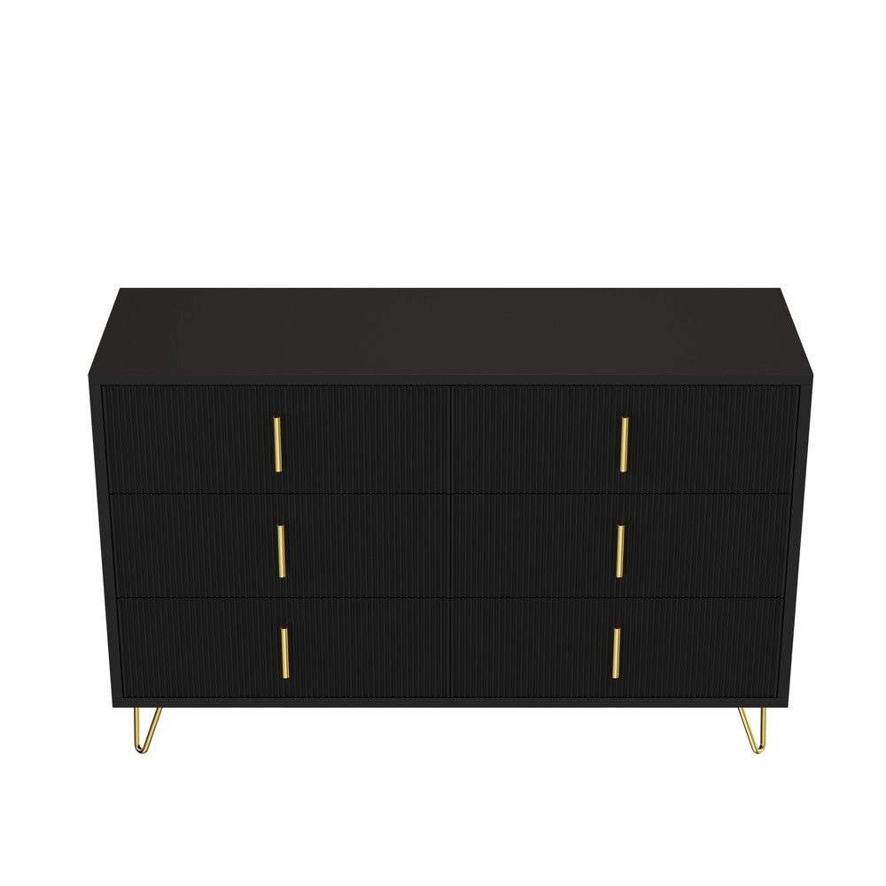 Credenza con Cassetti ¨C MINIMAL ¨C Design Moderno, Maniglie Dorate
