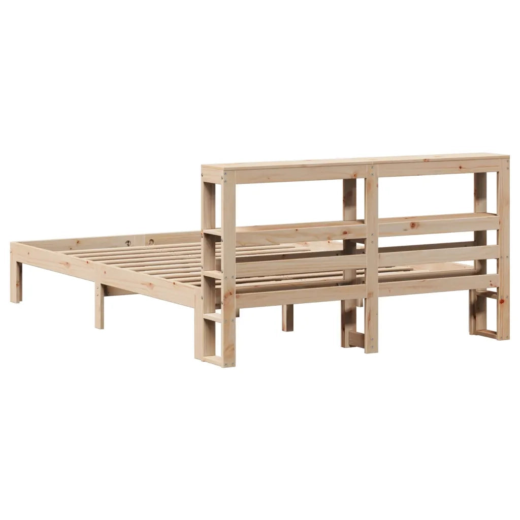 Giroletto con Testiera 120x190 cm in Legno Massello di Pino