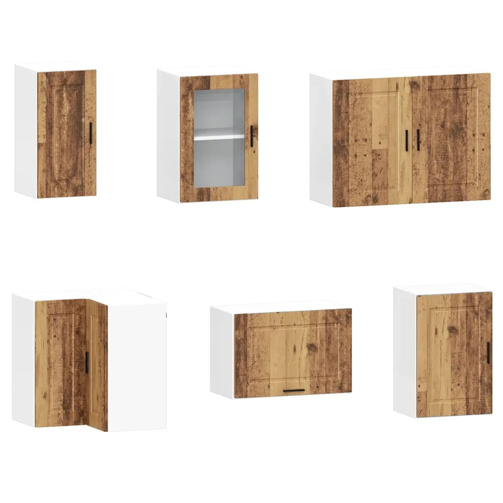 Set Mobili da Cucina 11 pz Porto Legno Antico in Truciolato