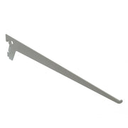 MENSOLA 2 GANCI 25CM ALLUMINIO BIANCO