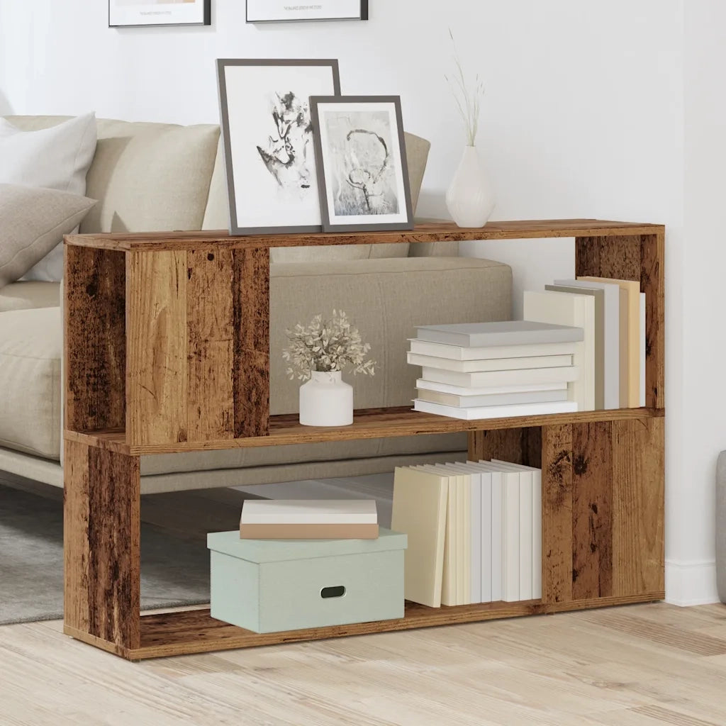 Libreria-Scaffale per Libri-Mobile di Stoccaggio Legno Antico 100x24x63 cm in Truciolato