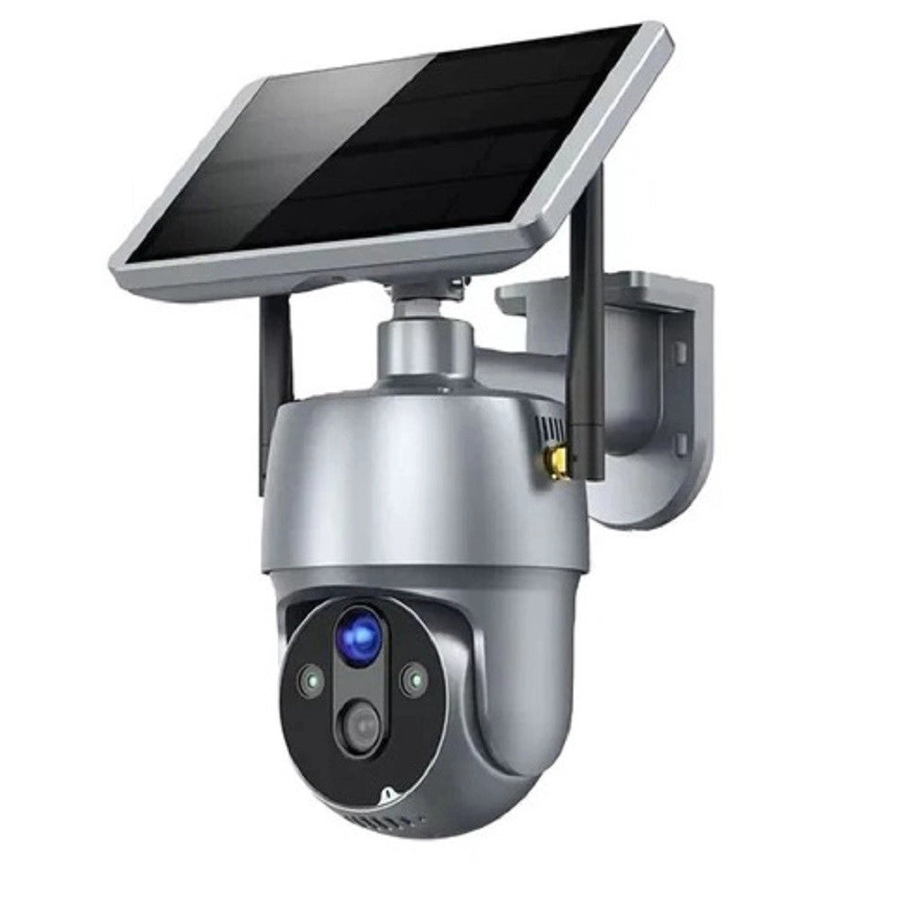 Trade Shop - Camera Con Pannello Solare Wifi P2p 355° 12a 3,6mm Audio Bidirezionale Q-sx01 -