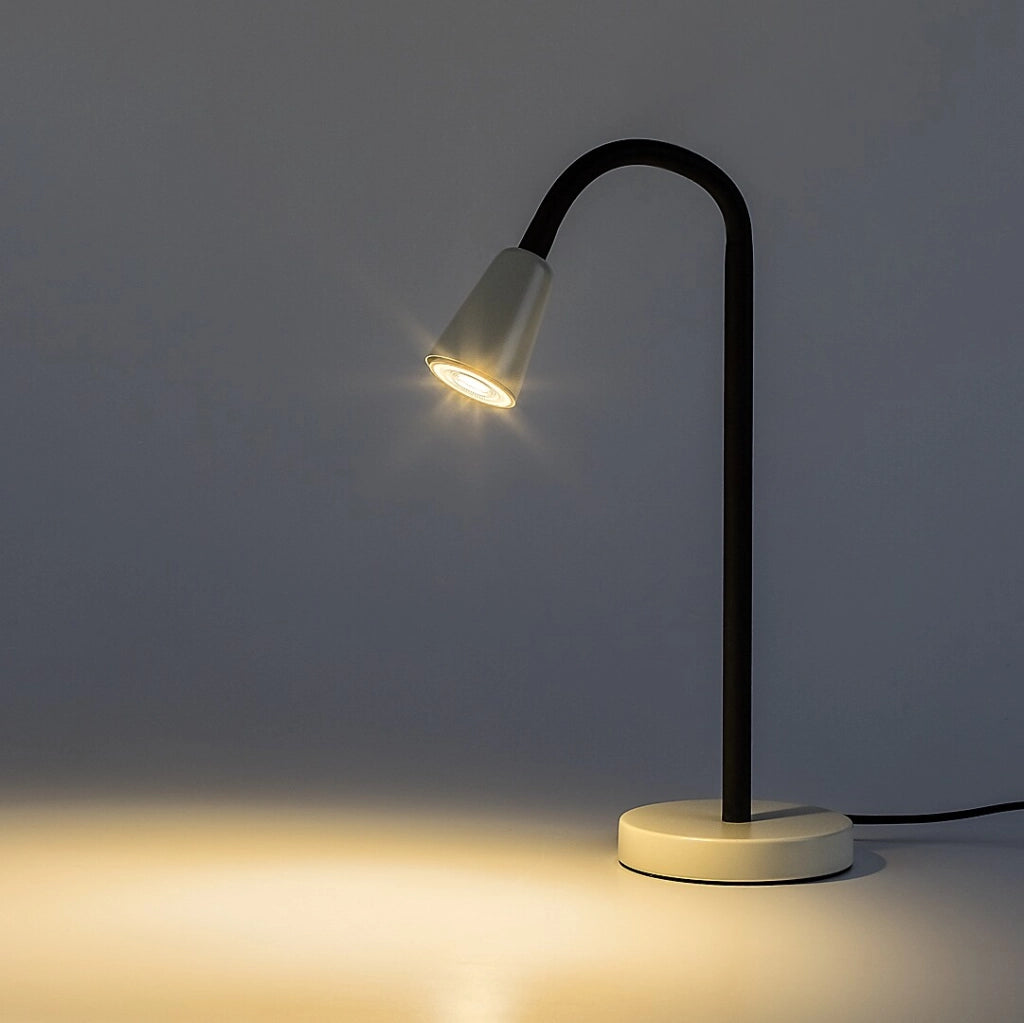 Lampada da scrivania Aldo 1xGU10 nera/avorio Rabalux