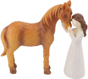 Figurina di Cavallo a mano dipinta - Statua di Cavallo in cera - Decorazione - Regali per Donne - Ragazze - Ambiente di vita confortevole - Scultura di Cavallo