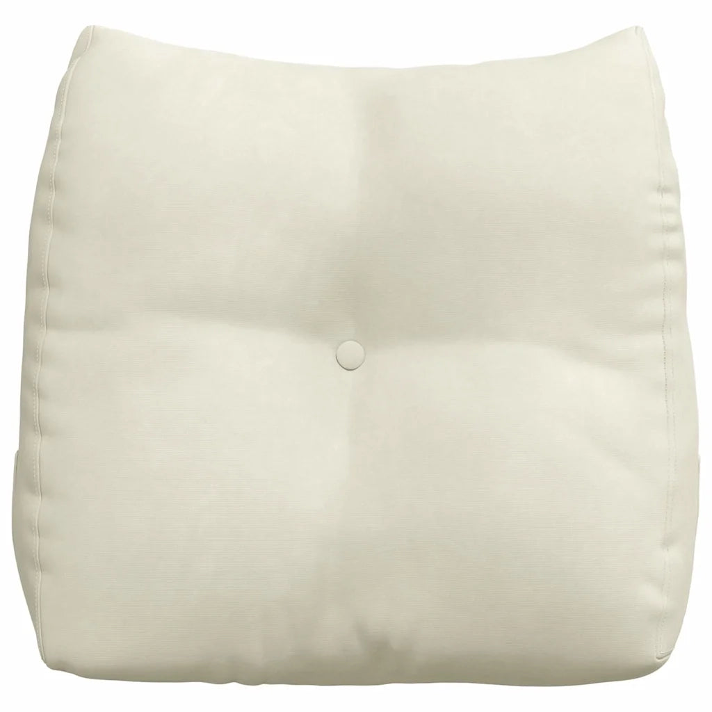 Cuscino per Schiena Crema 45 x 24 x 50 cm Velluto