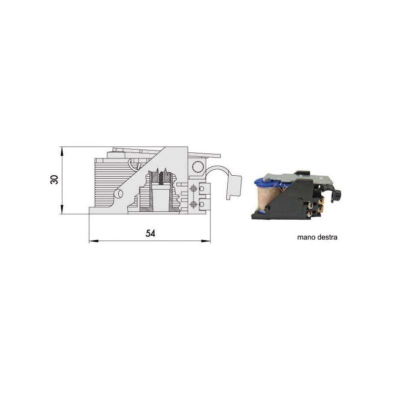 Bobina Elettroserrature V.12 Sx 07118-00-2 Cisa
