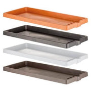 Sottovaso Per Fioriera Rettangolare Antracite 75x33,5x4,5 / 1 Pz