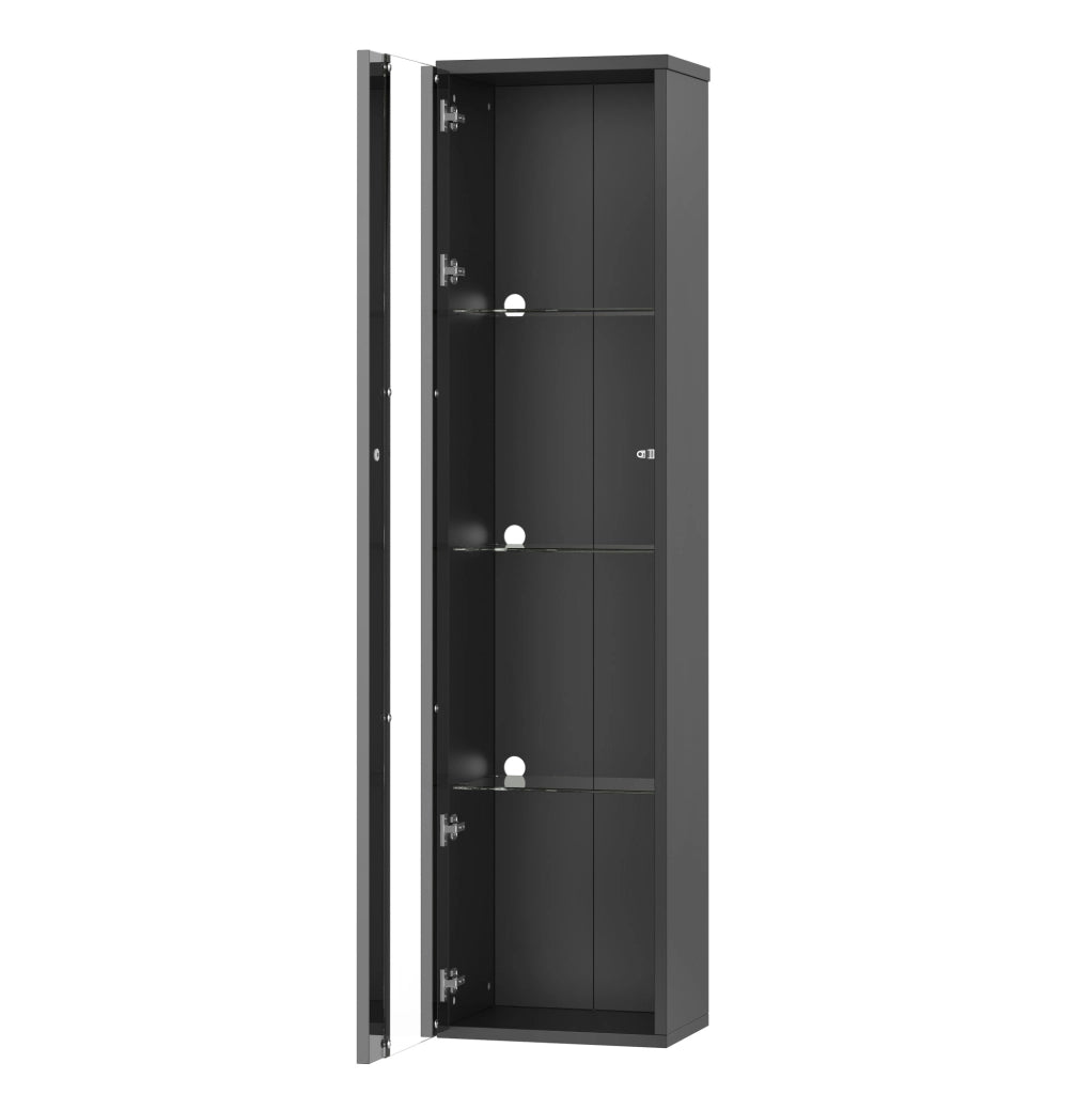 Vetrina espositiva 40 x 29 x 170 cm; 4 livelli; LED multicolore; nera