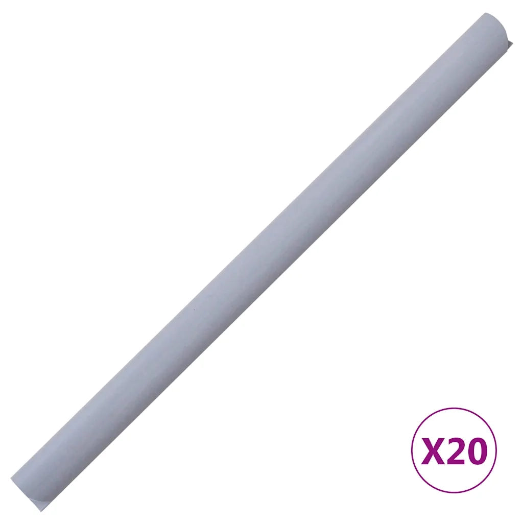 Recinzione Frangivento da Giardino | Recinzione da cortile PVC 35x0,19m Grigio Chiaro