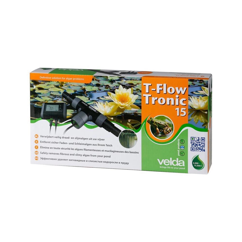 Velda T-Flow Tronic - ionizzatore antialghe per laghetti Modello: 15