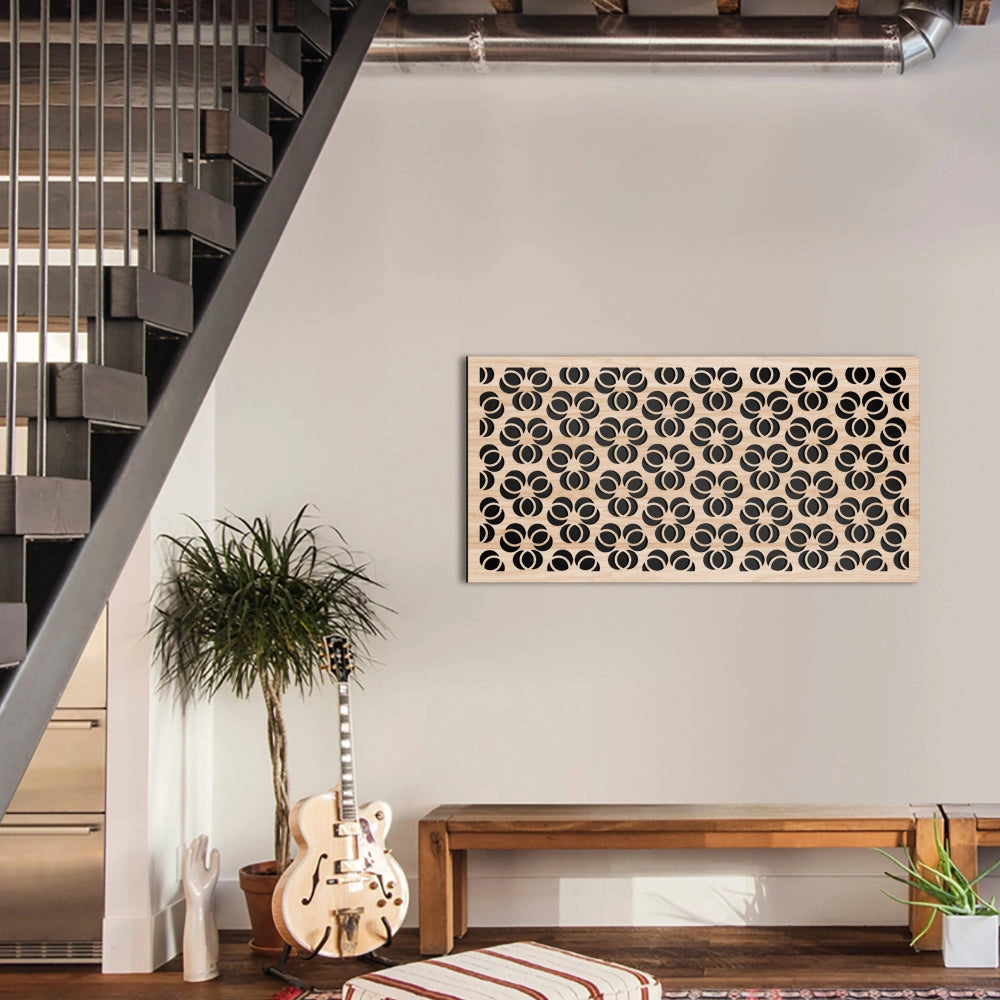 ELLISSE - Quadro arredo LASERCUT composito Legno e PVC Misura: 50x100 cm
