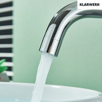 Giulia | Rubinetto da bagno alto Hotel Gastro cromato lucido |. Rubinetto in acciaio inossidabile premium per lavabo alto |Rubinetto ad alta pressione