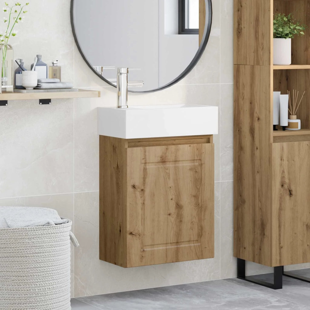 Mobile bagno con rubinetto Rovere Artigianale 889510