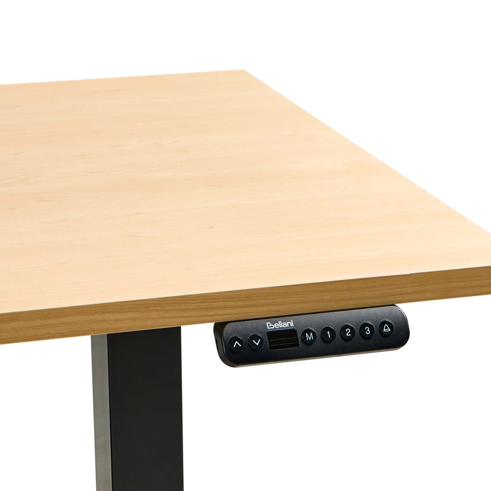 Scrivania regolabile in altezza elettricamente nero 180 x 72 cm Struttura in acciaio verniciato a polvere