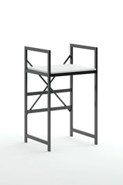 Mobile lavatrice in metallo "Junior" - 70 x 60 x 116 cm - Bianco
