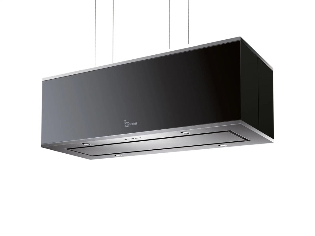 CAPPA DIADE cm 90x30 -Inox, Nero - 800 m3/h