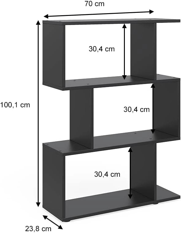 Divisorio per ambienti Levio, Nero, 70 x 97.4 cm, per una suddivisione flessibile degli spazi e un utilizzo su entrambi i lati