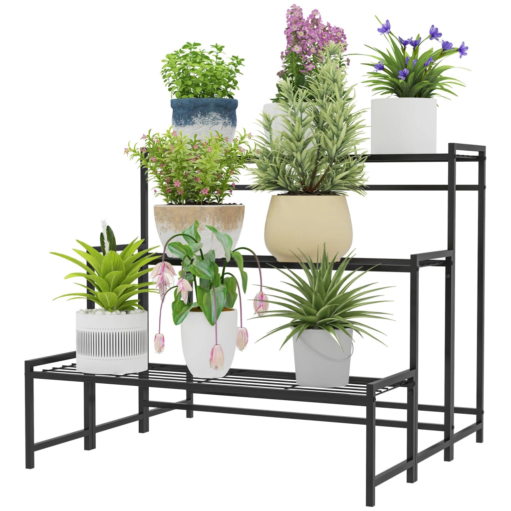 Portavasi a 3 livelli ¨C Minimal ¨C metallo nero