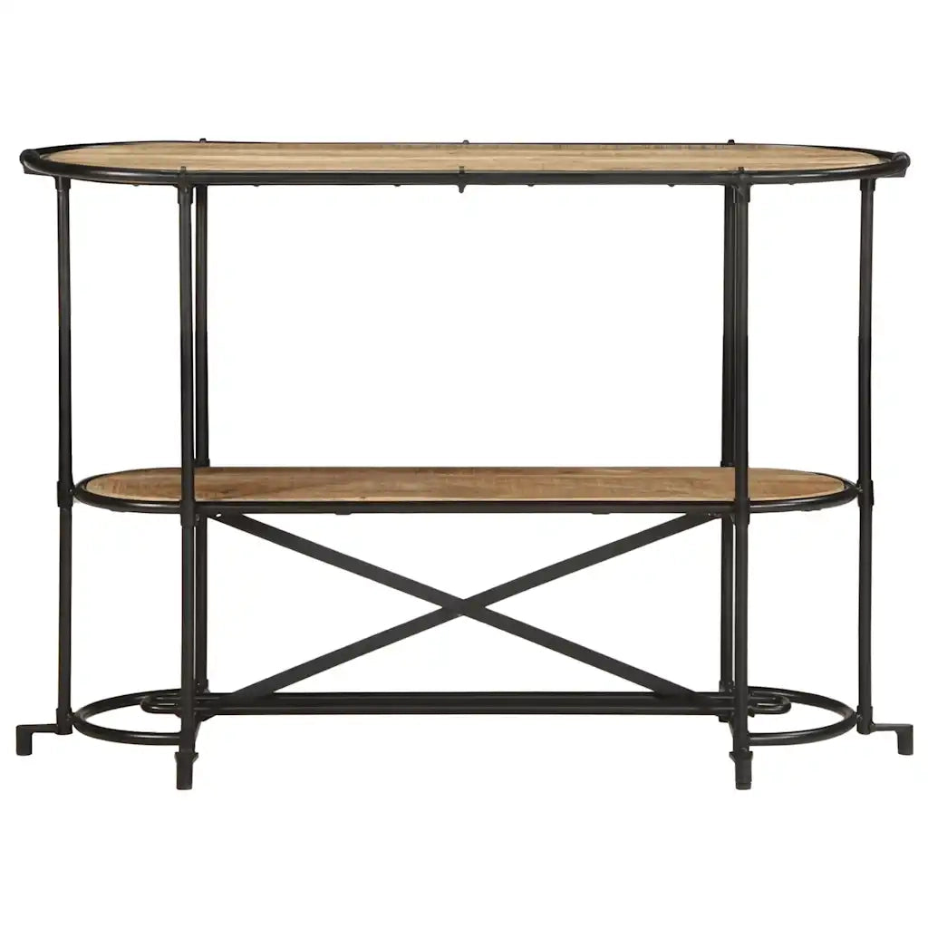 Tavolo Consolle 110x42x76 cm in Legno Massello Grezzo di Mango 4013500