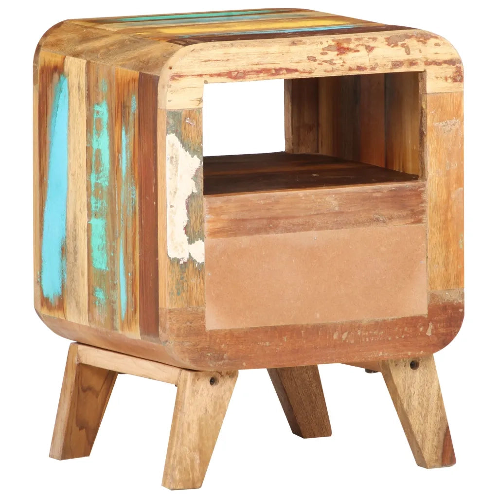 Comodino 30x30x41 cm in Legno Massello di Recupero 321615