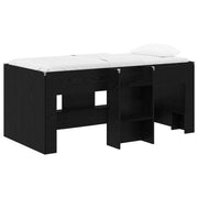 Letto Alto per Bambini | Letto Infantile | Lettino 2 pcs Rovere Nero 163 x 101,1 x 68,5 cm
