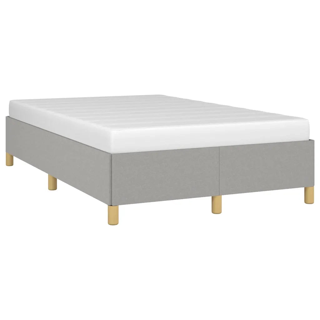 Giroletto senza Materasso Grigio Chiaro 120x190 cm in Tessuto