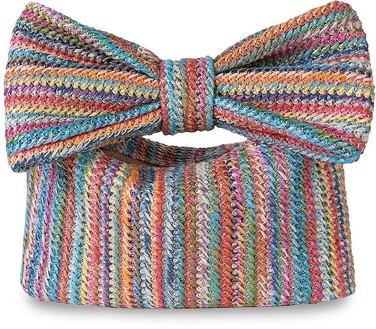 Borsa a rete elegante per donna Confezione di portafoglio intrecciato Borsa da spiaggia in rattan per donna clutch per festa estiva o matrimonio (colori vivaci)
