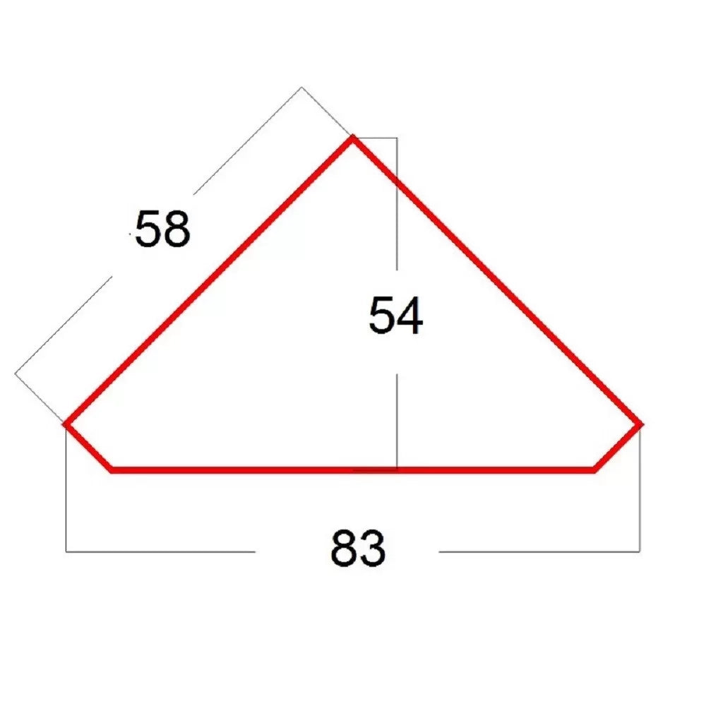 Mobile angolo cantonale classico in legno 1 porta grezzo l.58x58x83 h.198 (808) - Mobili 2G