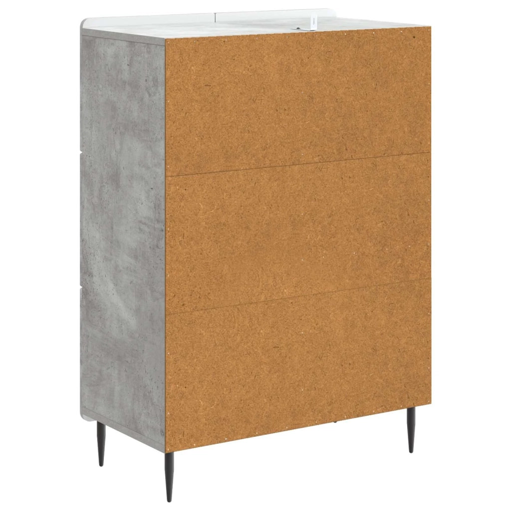 Credenza con cassetto Grigio Cemento 66 x 34,5 x 91,5 cm