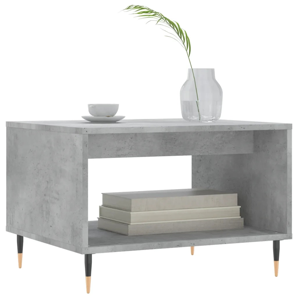 Tavolino da salotto | Tavolino da caff¨¨ | Tavolino da Soggiorno Grigio Cemento 60x50x40cm Legno Multistrato