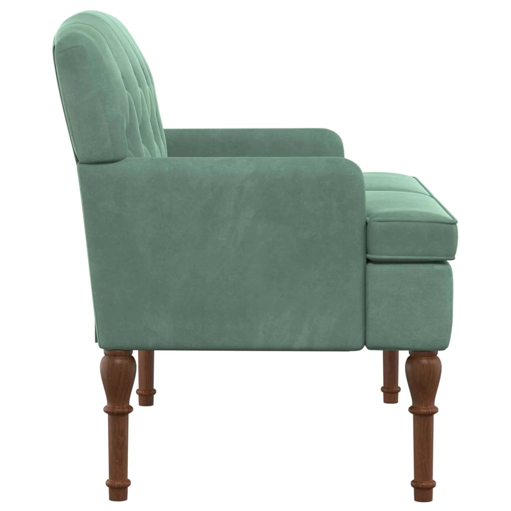 Loveseat con bottoni imbottiti Verde Mare 111 x 65 x 79 cm 42041854