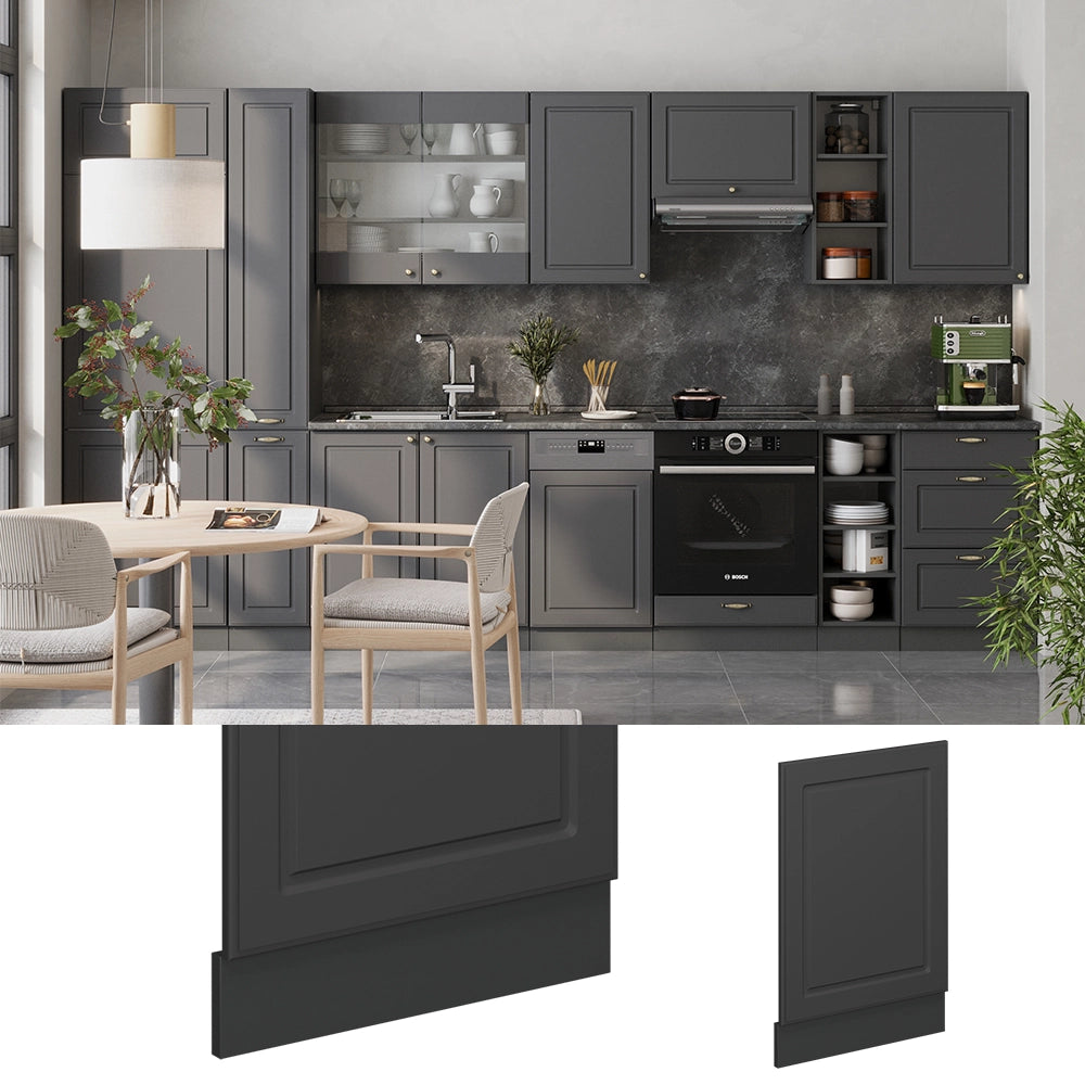 Vicco Pannello frontale Landhaus antrazit-oro 45 cm Senza piano di lavoro