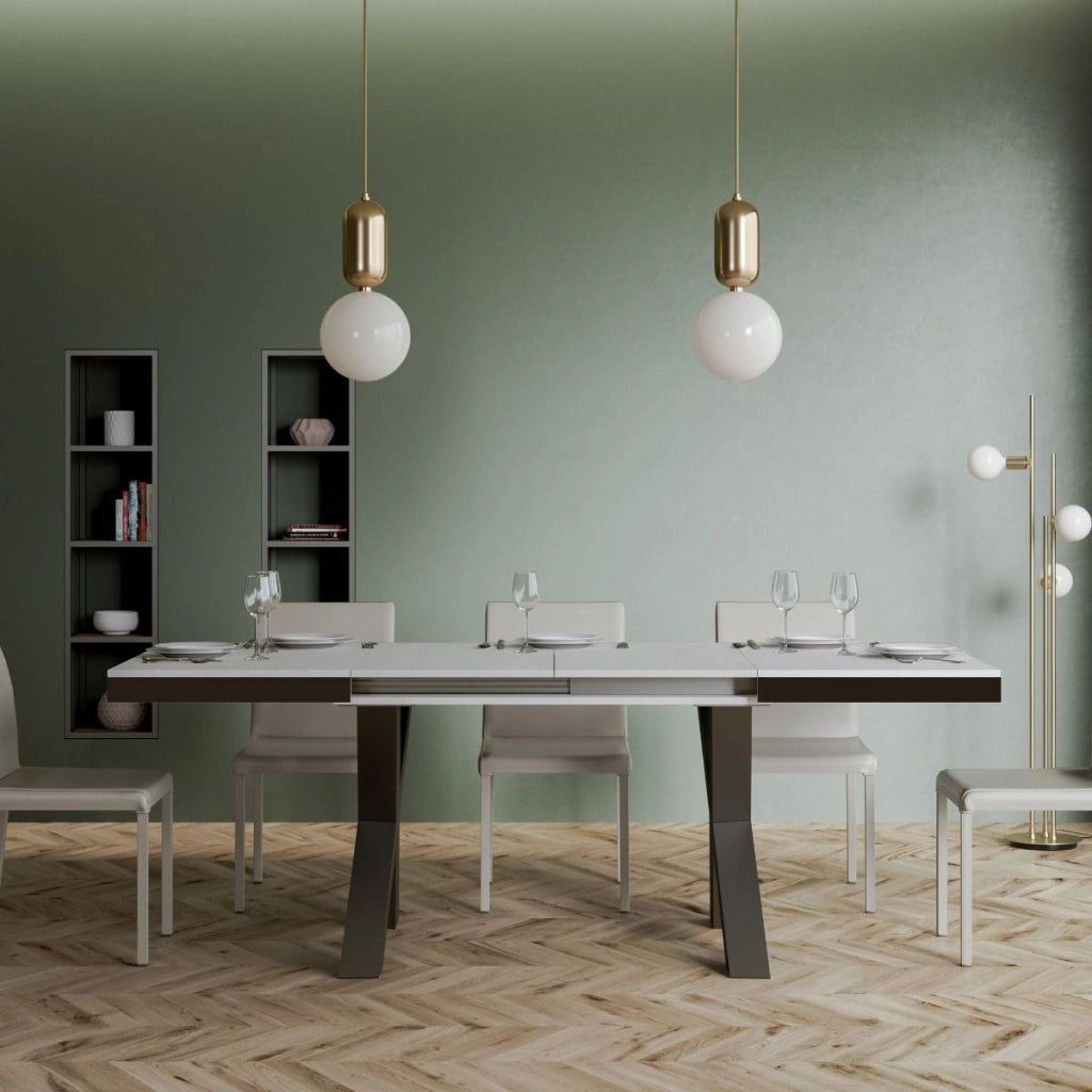 Tavolo Allungabile 120-380x90x77 cm Traffic Evolution Bianco Frassino