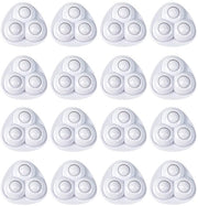 16 pezzi di ruote per mobili, ruote autoadesive, ruote girevoli 360 gradi, ruote a rullo silenziose, per elettrodomestici, contenitori per rifiuti, scatole di conservazione (nastro nylon bianco)