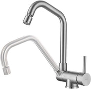 Vasca di scarico per cucina con 2 gettoni, rubinetto cucina pieghevole con rotazione 360°, rubinetto in acciaio inox per vasca di scarico cucina, miscelatore cucina pieghevole, materiale: materasso.