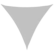 Vela Parasole | Telo Ombra | Vela da ombra Grigio Chiaro 4x4x4 m 100% Poliestere Oxford