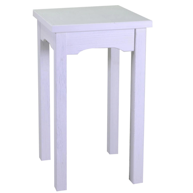 Tavolo esposizione legno nantes bianco quadro cm 50x50h70