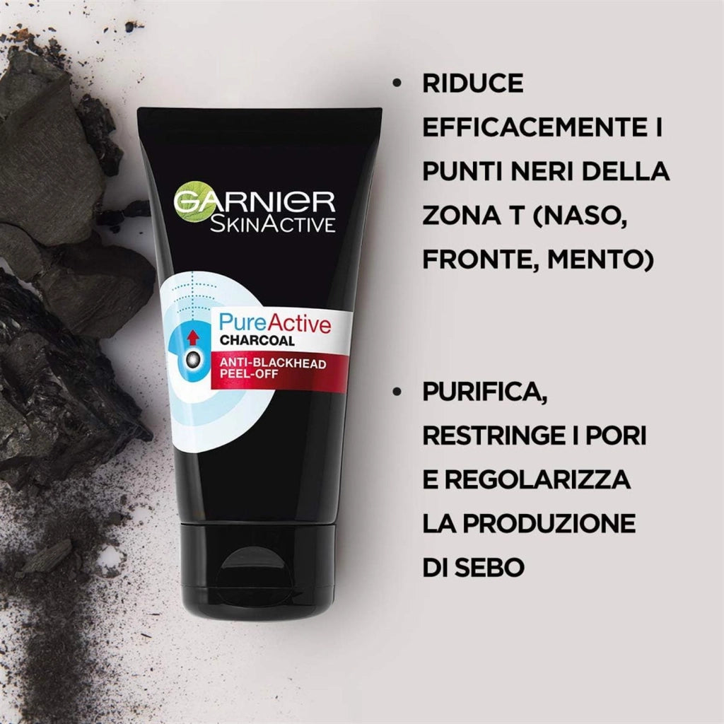 SET 3 GARNIER MASCHERA PEEL - OFF PUNTI NERI E ZONA T PER VISO 80 GR