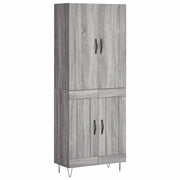 Credenza | Madia | Buffet da pranzo | Armadio da pranzo Grigio Sonoma 69,5x34x180 cm in Legno Multistrato